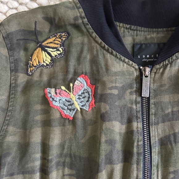 Sanctuary Camo Bomber Jacket - Picture 2 of 5